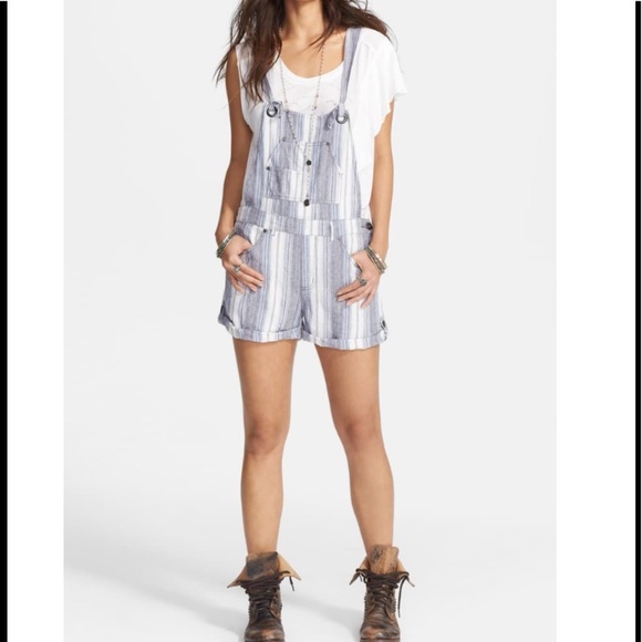 free people linen overalls